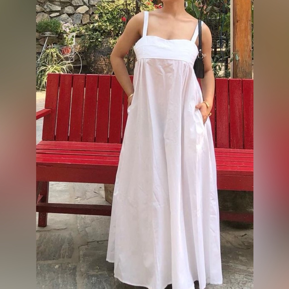 ZARA VOLUMINOUS MAXI NWT - BRIGHT WHITE